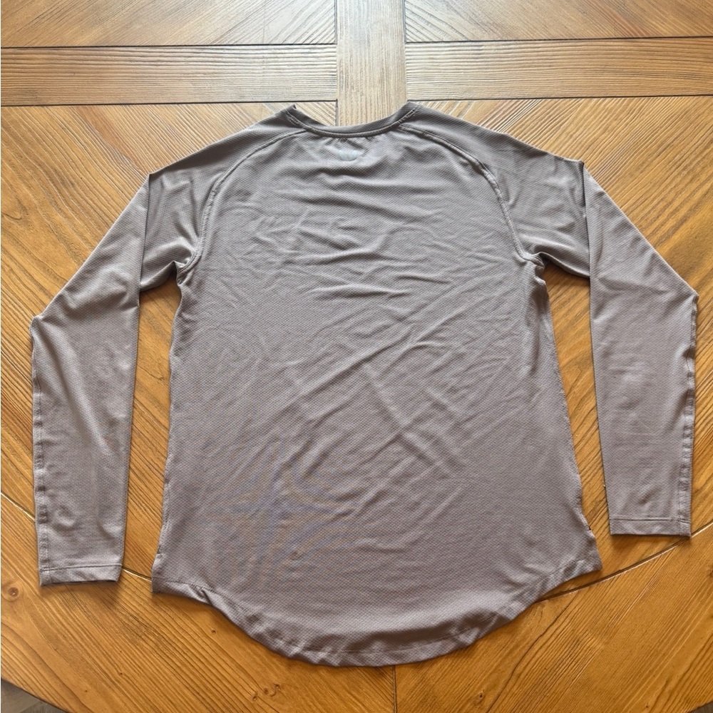 ASRV SILVER LITE TAUPE LONG SLEEVE SHIRT S - Picture 2 of 5